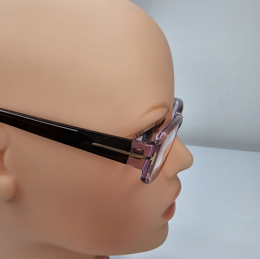 TOM FORD 53 mm women's lavender tortoise rectangle‎ eyeglasses - Picture 8 of 15
